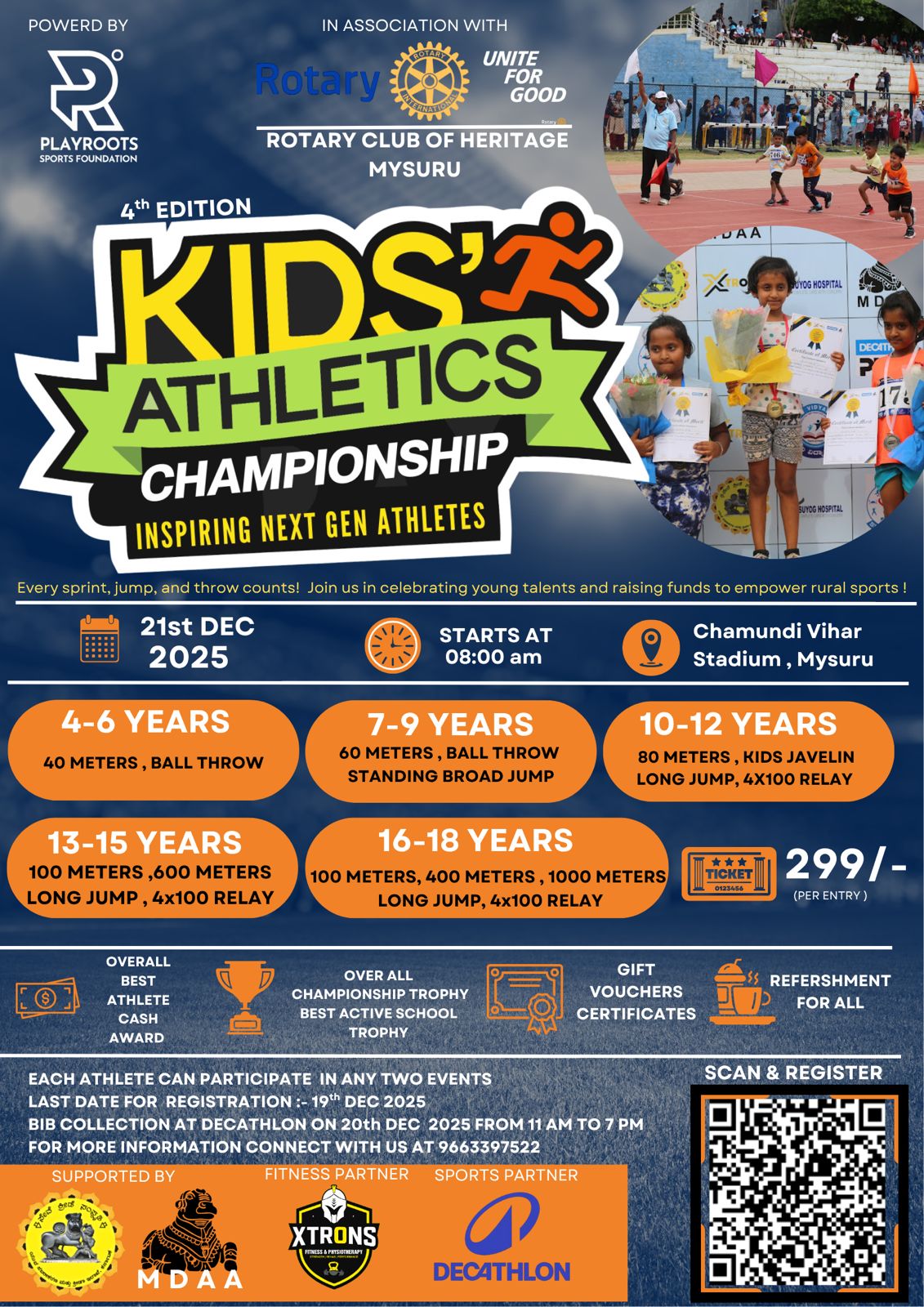 KIDs Athletics Championship Poster